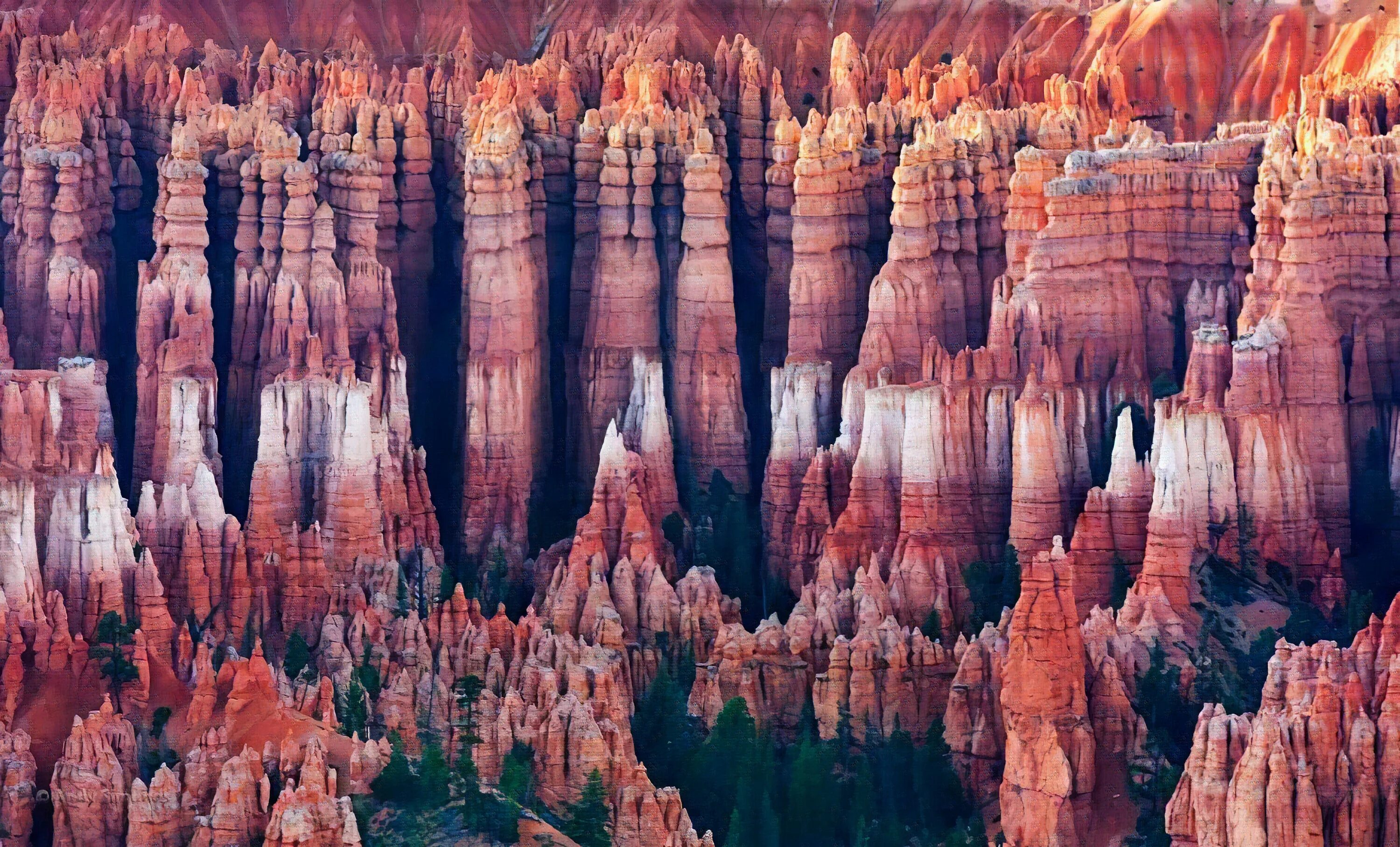 Невероятные горы. Брайс каньон скалы грибы. Каньон Брайс каньон Пандероза США. Штат Юта природа. США столбы каньон Юта.