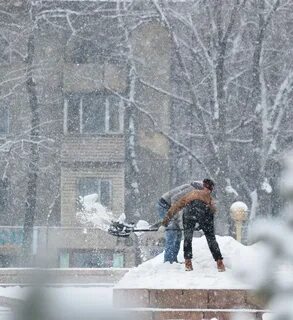 Snow fell