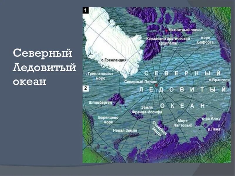 Моря северного ледовитого океана находятся на. Северный Ледовитый океан на карте России. Моря Северного Ледовитого океана на карте. Карта Северо Ледовитого океана. Побережье Северного Ледовитого океана на карте.