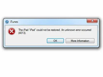 Restore error
