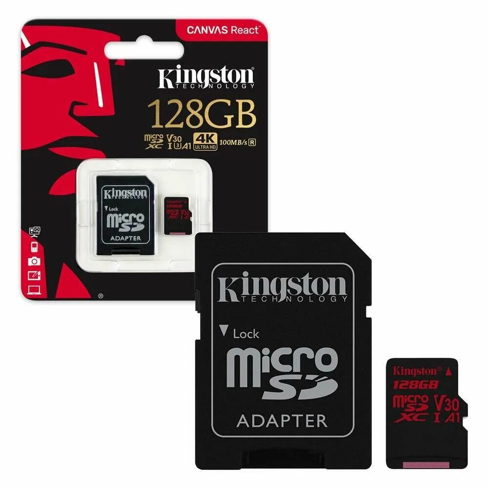 Кингстон микро. Карта памяти 128 ГБ Micro Kingston. Kingston MICROSD 128gb. MICROSD Kingston 64gb class10 UHS-I 100mbs + Adapter. Карта памяти MICROSD Kingston sdcg3 64gb.