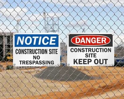 Site warning