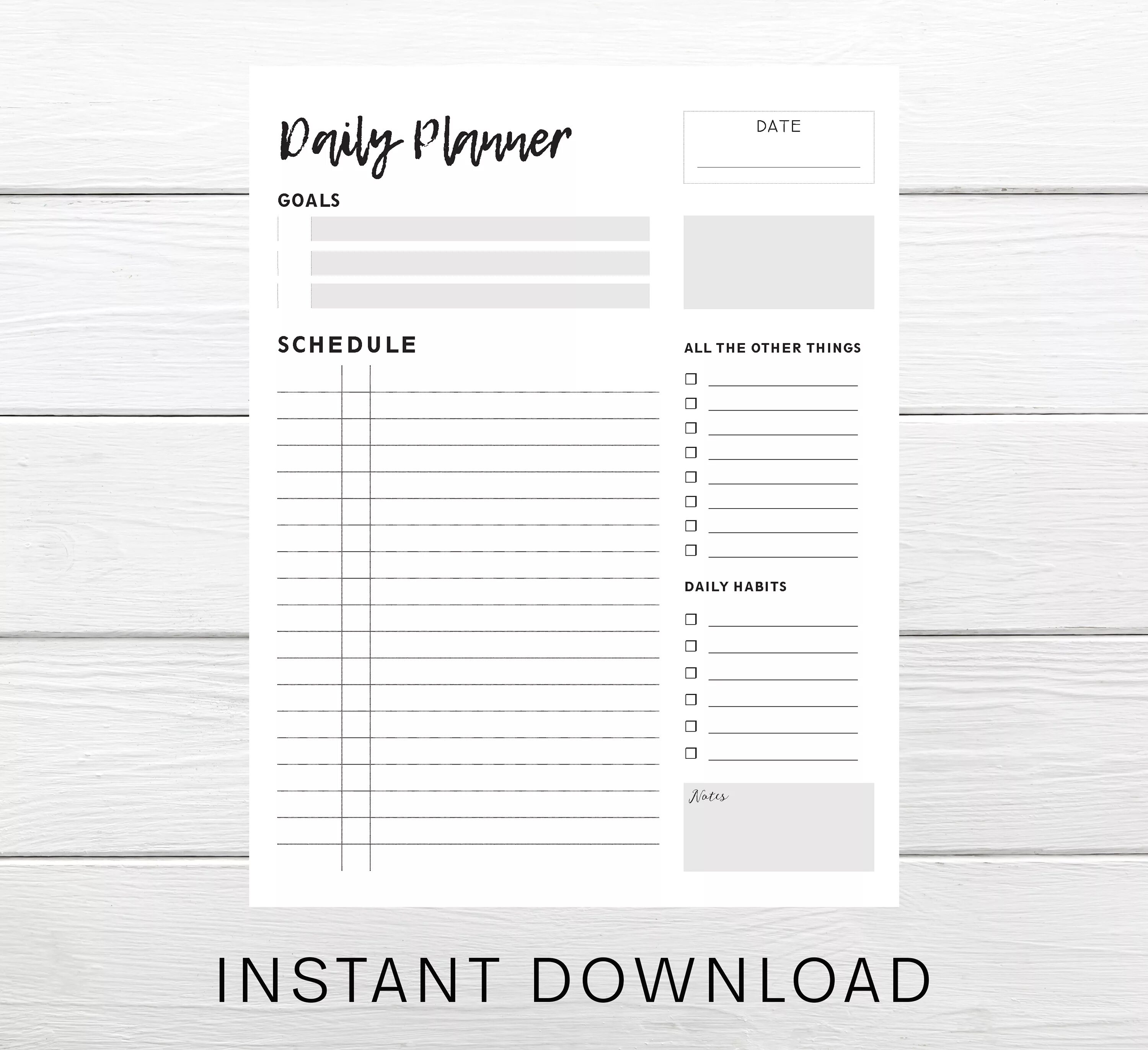 Планировщик шаблон. Day Planner шаблон. Daily Planner Printable. Планер для учебы.