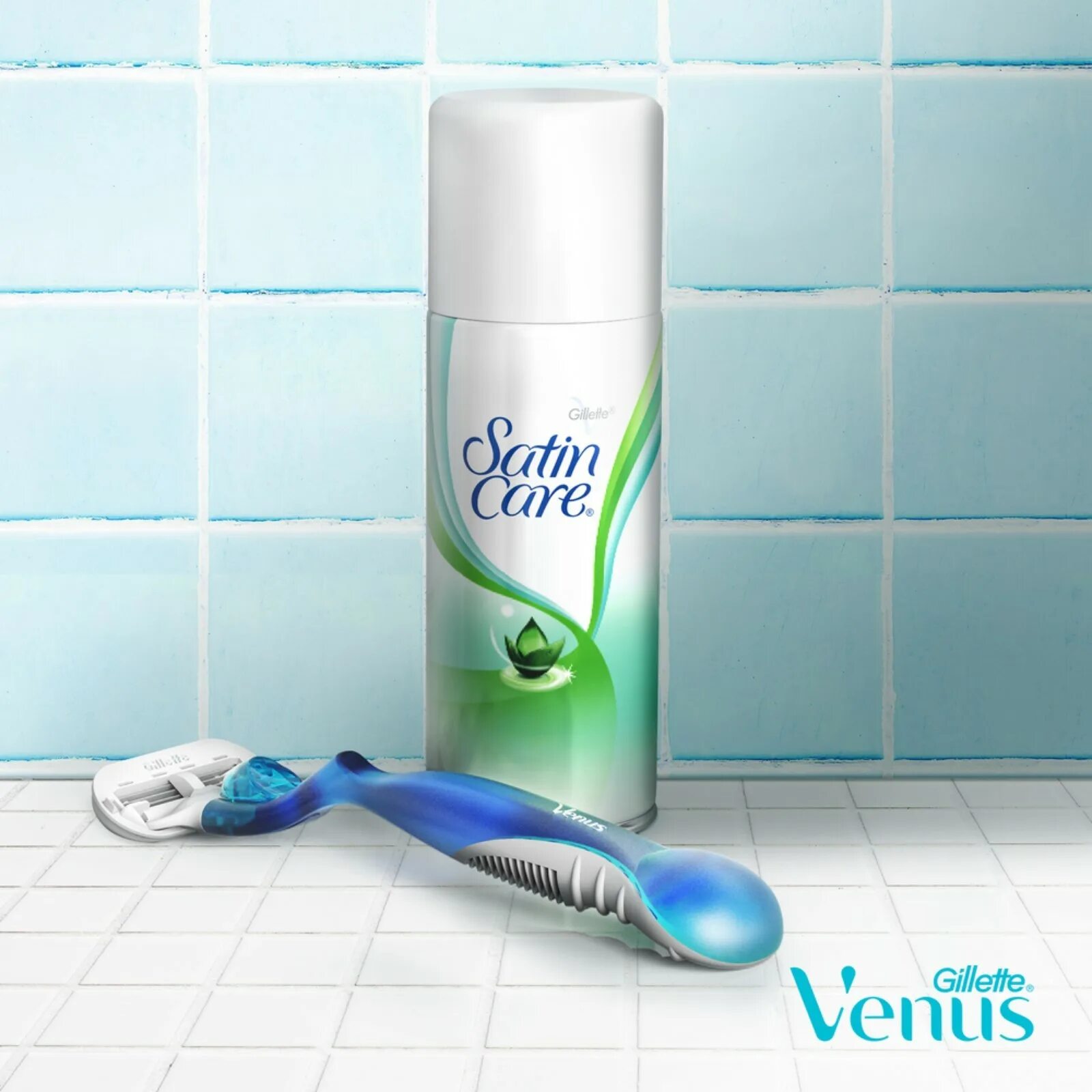 Кассеты venus satin care. Satin care гель для бритья.