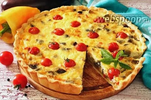 Киш с сыром и помидорами