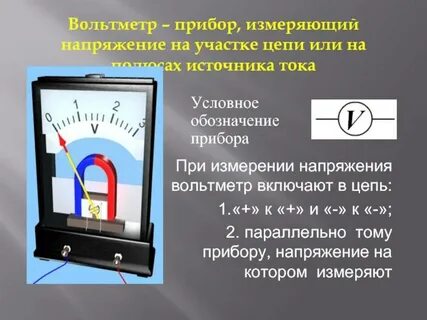 Из чего состоит вольтметр