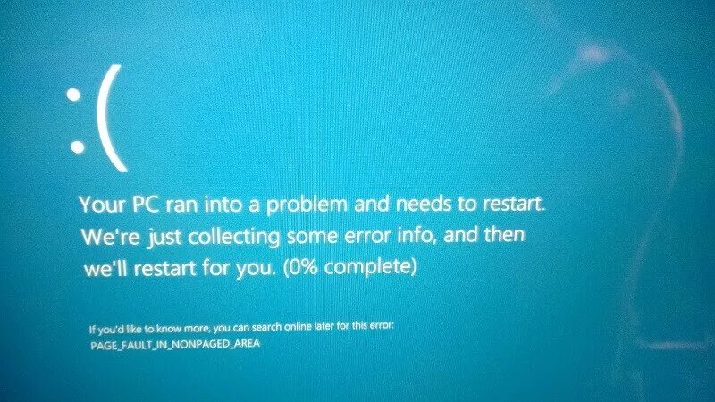 Page fault in nonpaged area windows. Ошибка windows page_fault_in_nonpaged_area. синий экран page fault in nonpaged area windows 10. ошибка виндовс page_fault_in_nonpaged_area windows 10. синий экран смерти windows 10 page_fault_in_nonpaged_area.