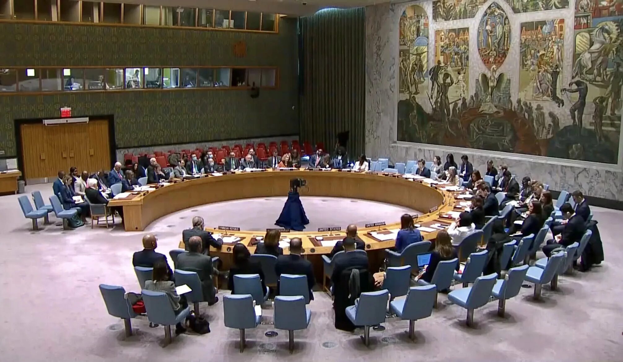 Заседание оон по украине. Совет безопасности ООН 2023. Совет безопасности ООН (сб). Генеральная Ассамблея ООН 2023. Зал заседаний ООН.