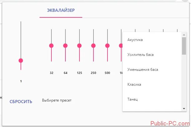 Расширение эквалайзер. Расширение для усиления звука в браузере.