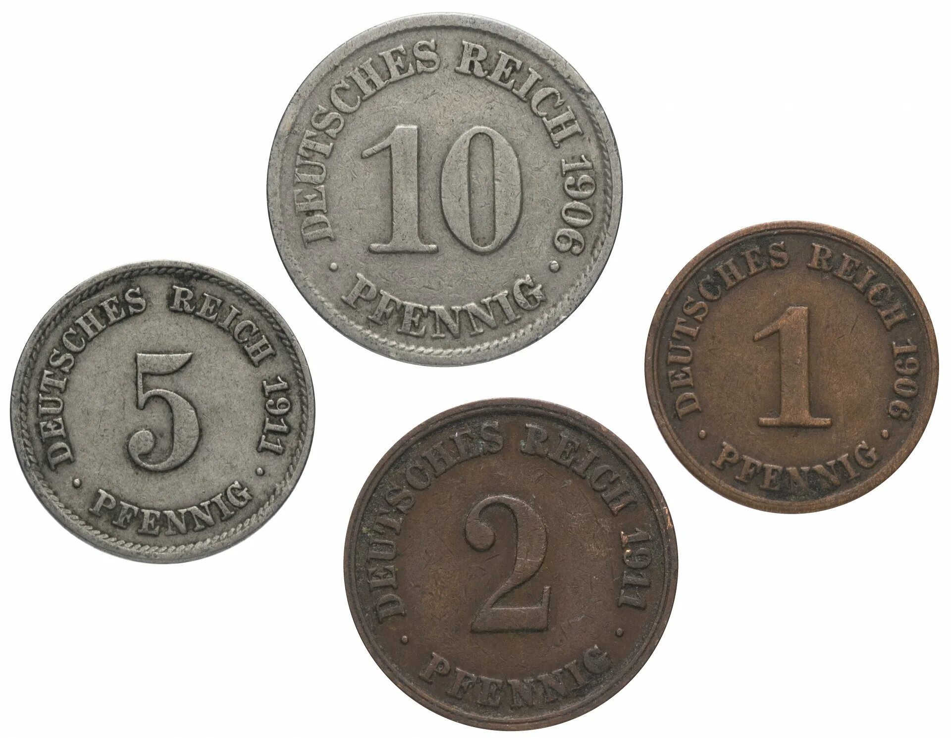 Купить германию 2. Германия 10 пфеннигов 1890. Немецкие довоенные монеты. Монеты германской империи 1 пфенниг. Копейки в Германии.