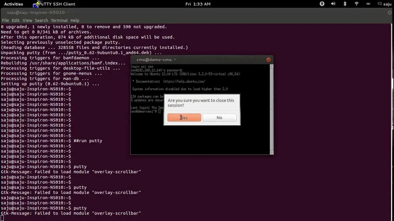 Linux com port. Putty Ubuntu. SSH client Gnome. Putty команды. Как запустить localhost.