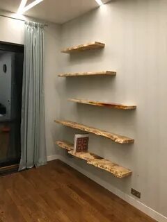 Деревянные полки длинные