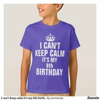 Non riesco a mantenere La Calma Mi 6-6th Regalo Di Compleanno-T-shirt per 6...