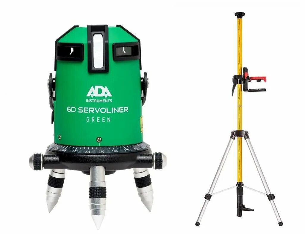 Лазерный уровень ada купить. Ada 6d Servoliner. Ada 6d Servoliner на штативе. Ada instruments Servoliner 6d Green. Лазерный уровень ada Cube 3-360 Green Home Edition а00566.