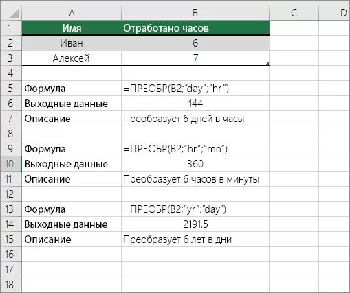 Excel минуты в часы и минуты