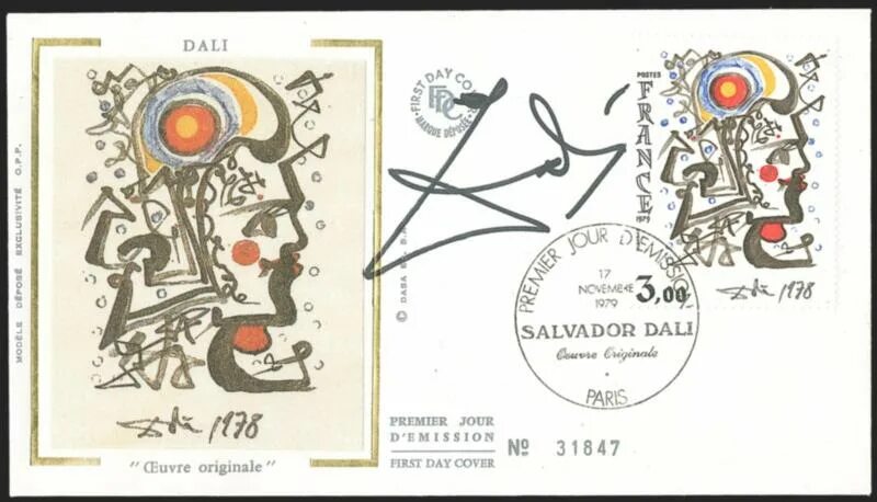 почерк дали