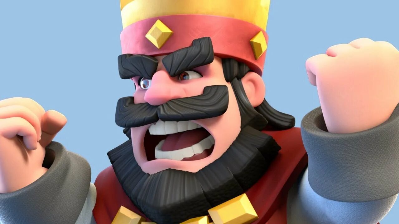 Клеш Ройал. Clash Royale Король. Король из Clash Royale. Злой Король клеш рояль.