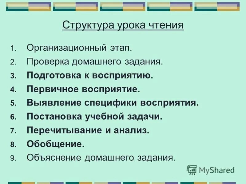 Проблемы урока чтения