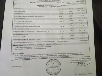 Посев кала на кишечную