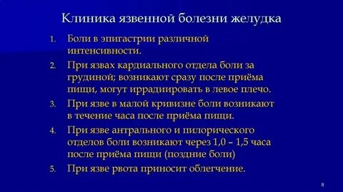 Язва желудка симптомы у женщин после 50