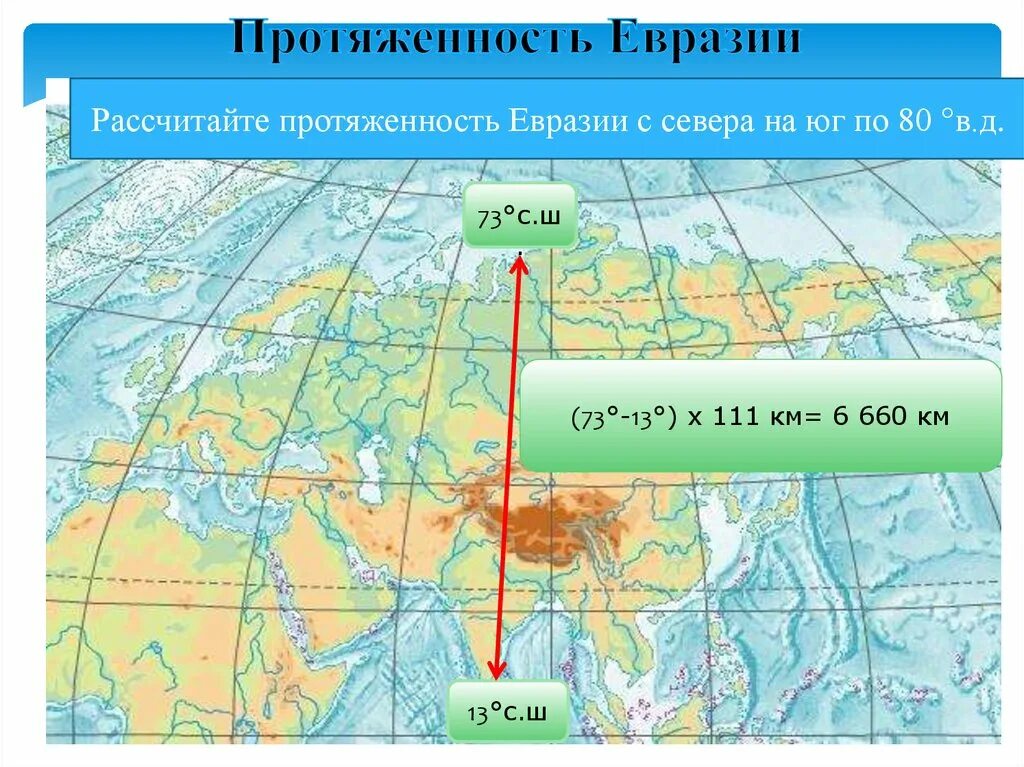 Полуостров 42 с ш 13 в д. Протяженность материка Евразия с севера на Юг. Протяженность Евразии. Протяженность Евразии с севера на Юг. Географическое положение Евразии на карте.