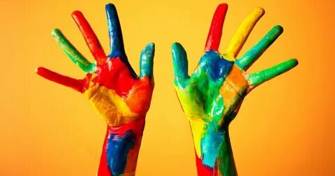 Colorful hands