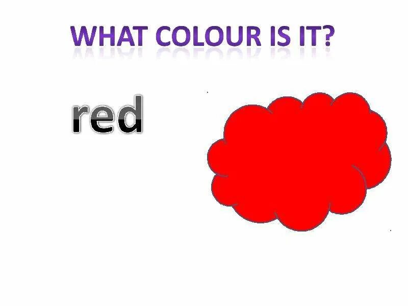What color it is red