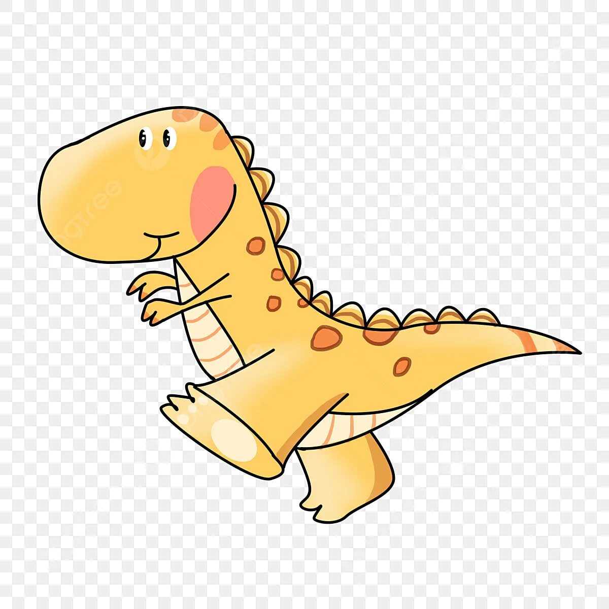 Running dinosaur