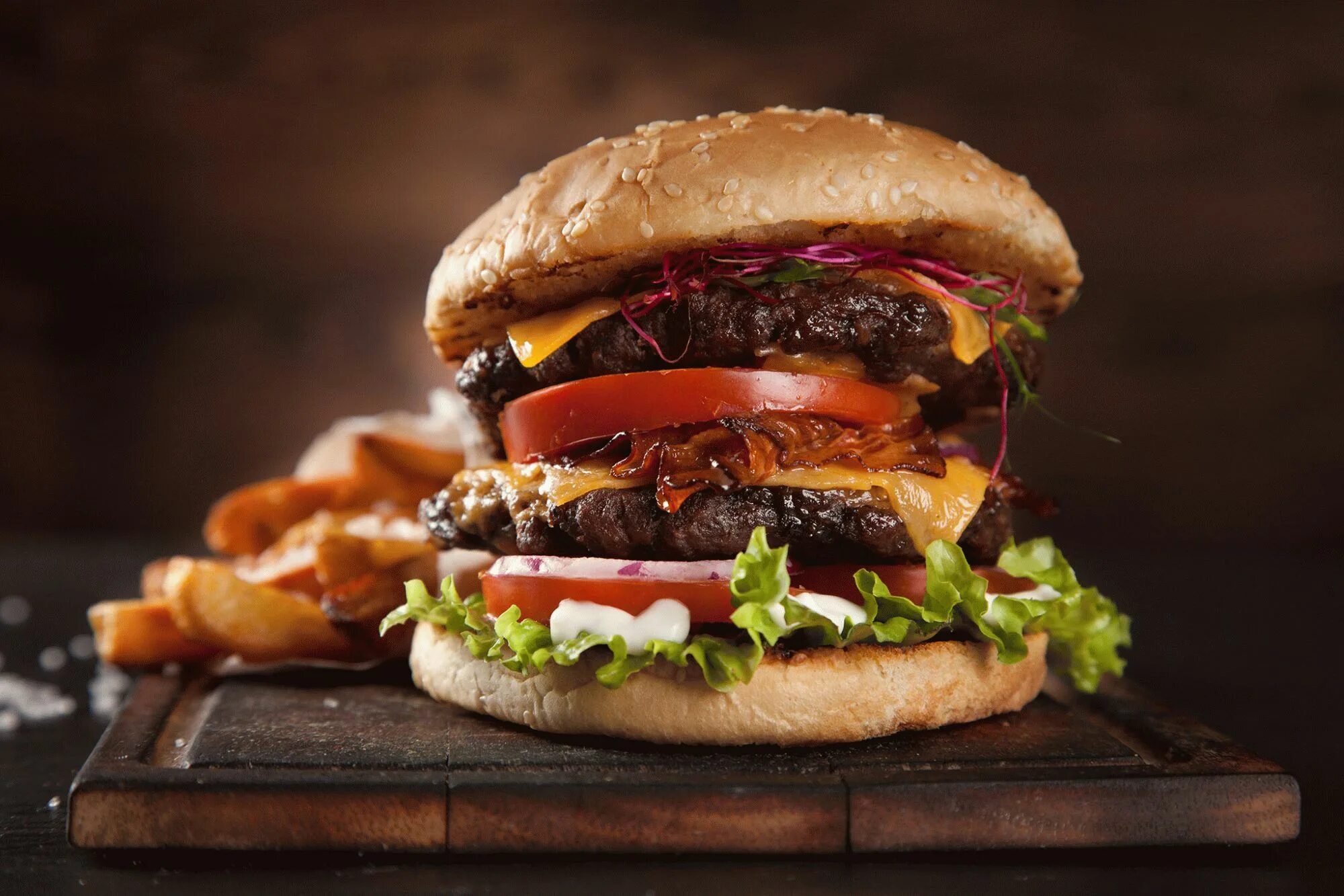 I often have a big hamburger