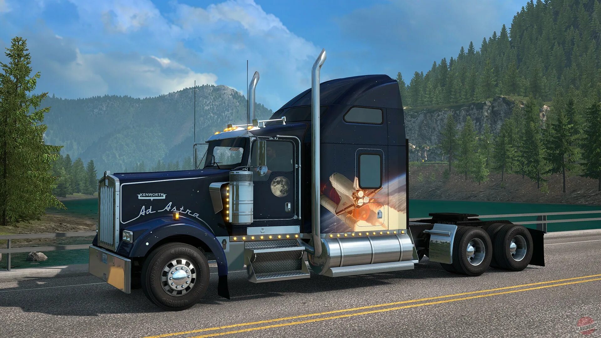 American truck simulator. ATS Грузовики. Мод Кенворт w900 Accessories Pack ATS. Американ трак симулятор обложка.