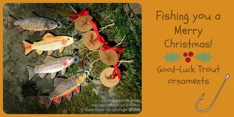 Fishing you a Merry Christmas! Trout Good-Luck ornament ⋆ Homemade Christmas Orn