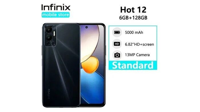 Infinix android 12. Infinix hot 12 black.