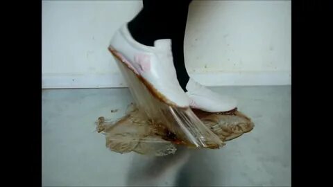 Foot stuck in glue