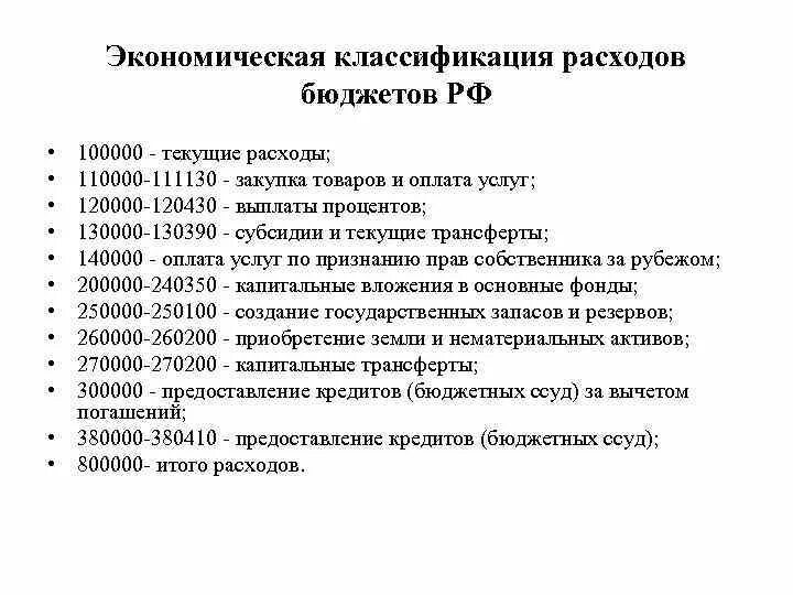 Экономические статьи россии. Экономическая классификация расходов. Экономическая классификация бюджетных расходов. Экономическая классификация расходов бюджетов РФ. Экономический классификатор расходов.