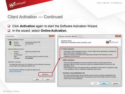 Client activation