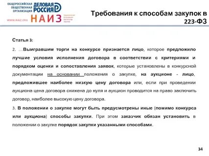 Статьи 3 федерального закона 223 фз