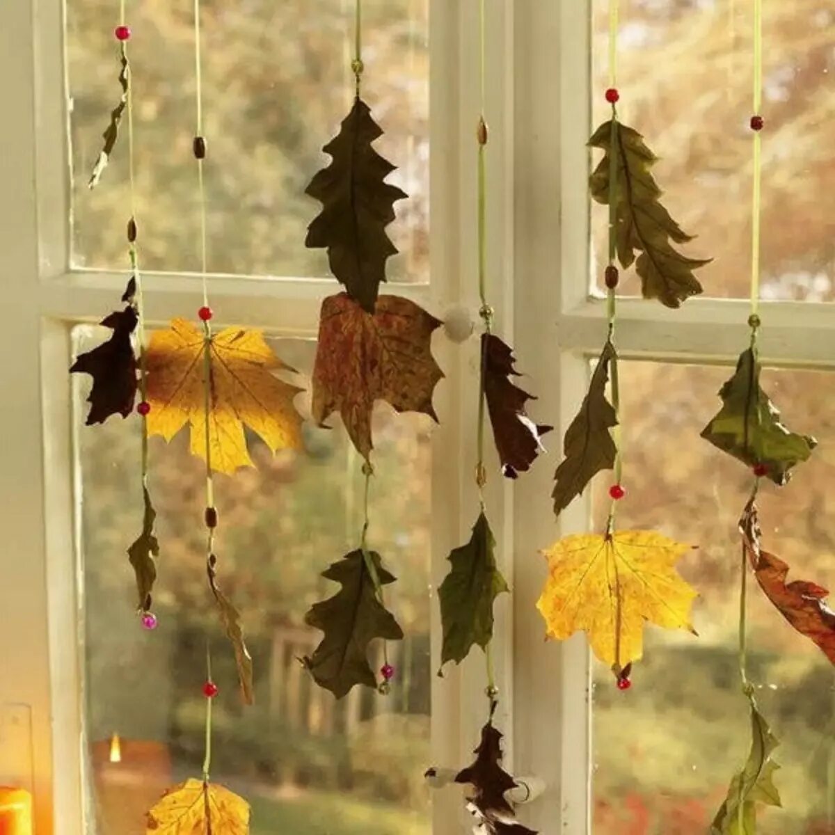 Бижутерия из природных материалов. Украшения из листьев своими руками. Осеннее украшение комнаты. Декор "лист". Осенний венок.