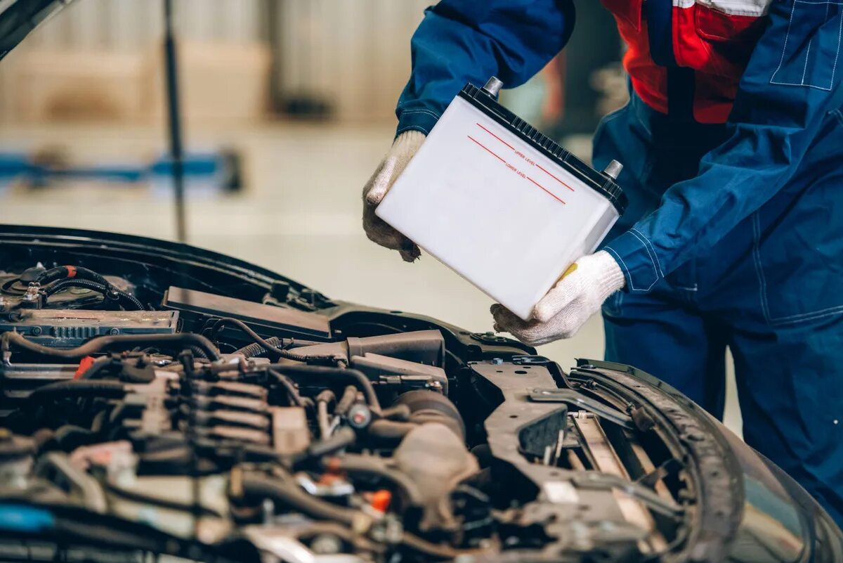 Car Battery. Battery service. Car service. Replacing Batteries.