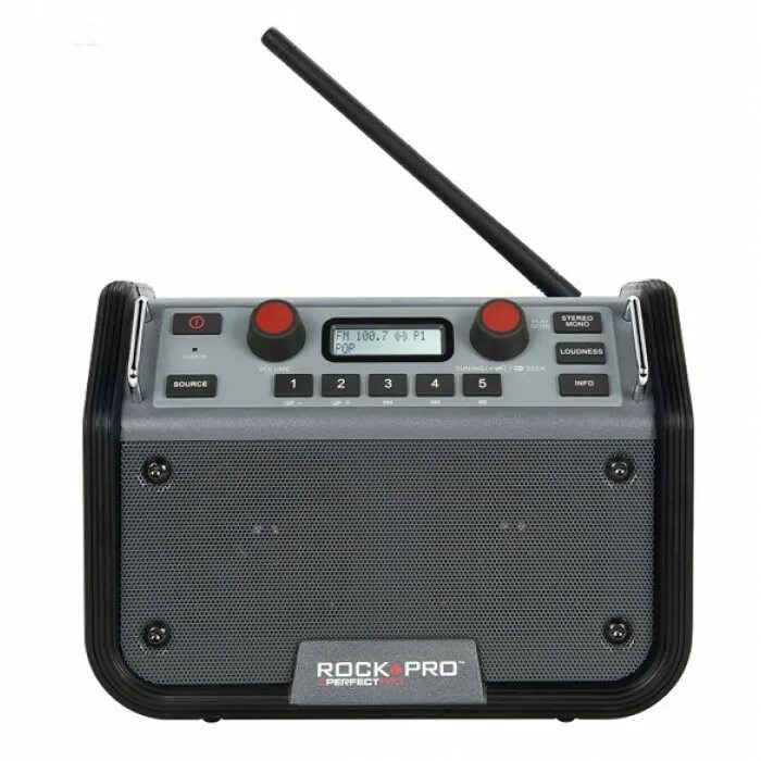 Радиоприёмник цифровой PERFECTPRO. Радиоприемник для стройки. Радиоприёмник fm с цифровым тюнером. Строительное радио.