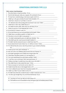 Conditionals worksheets pdf