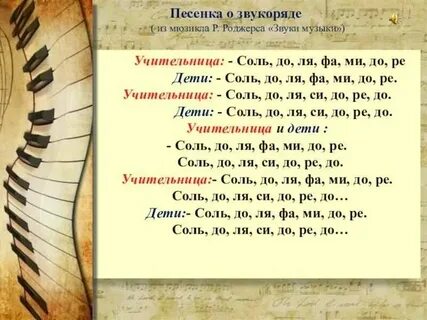 Звуки музыки песня до ре ми