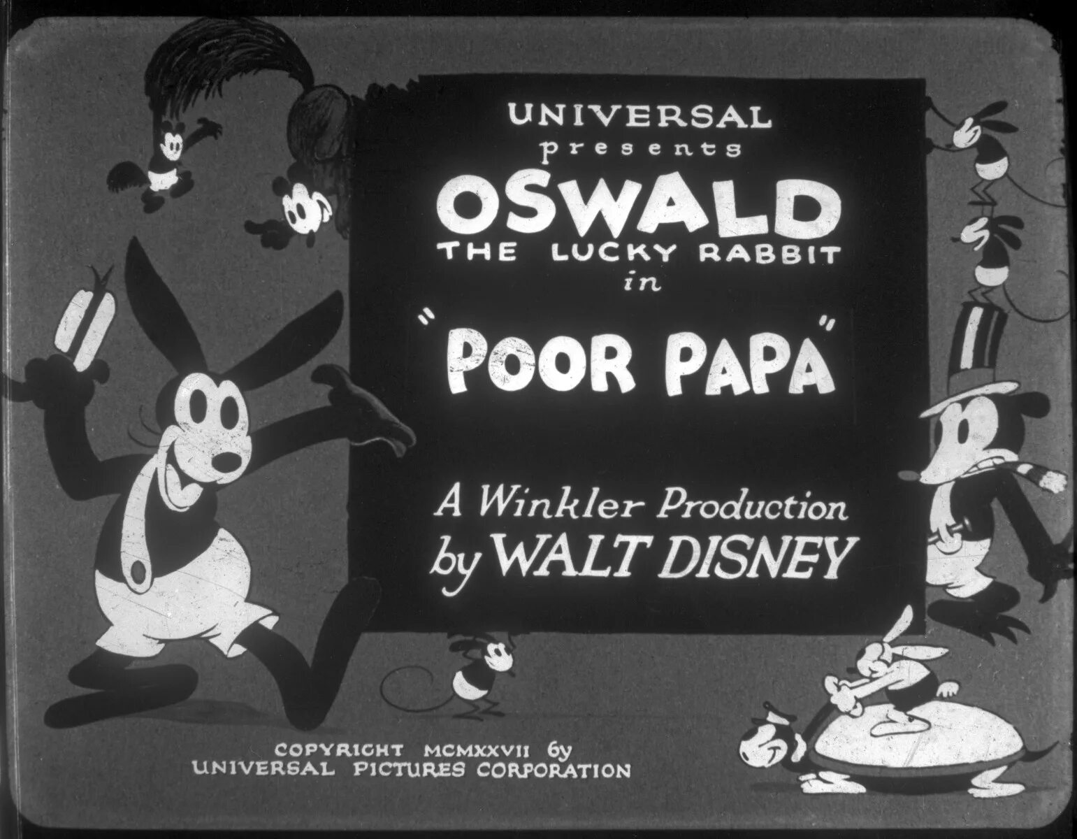 Кролик Освальд 1927. Кролик Освальд Уолт Дисней 1927. Кролик Освальд Дисней. Кролик Освальд 1927 чёрно-белый. Lucky to knock