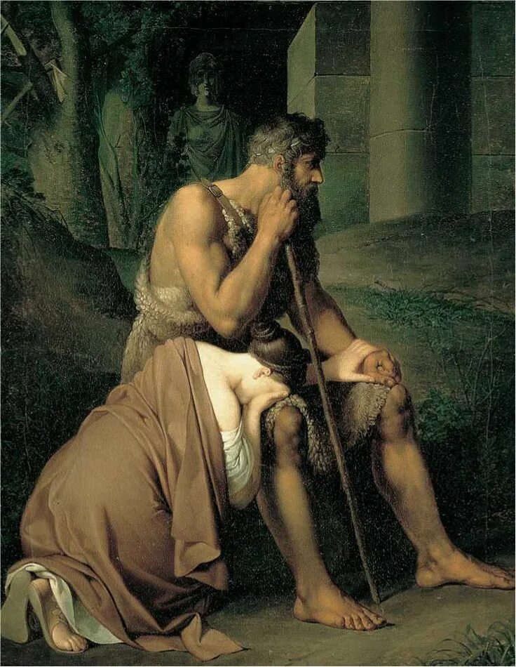 Эдип санер. «эдип и антигона», 1821. эдип царь фив. софокл эдип. «эдип и сфинкс» (1808; лувр) энгр.