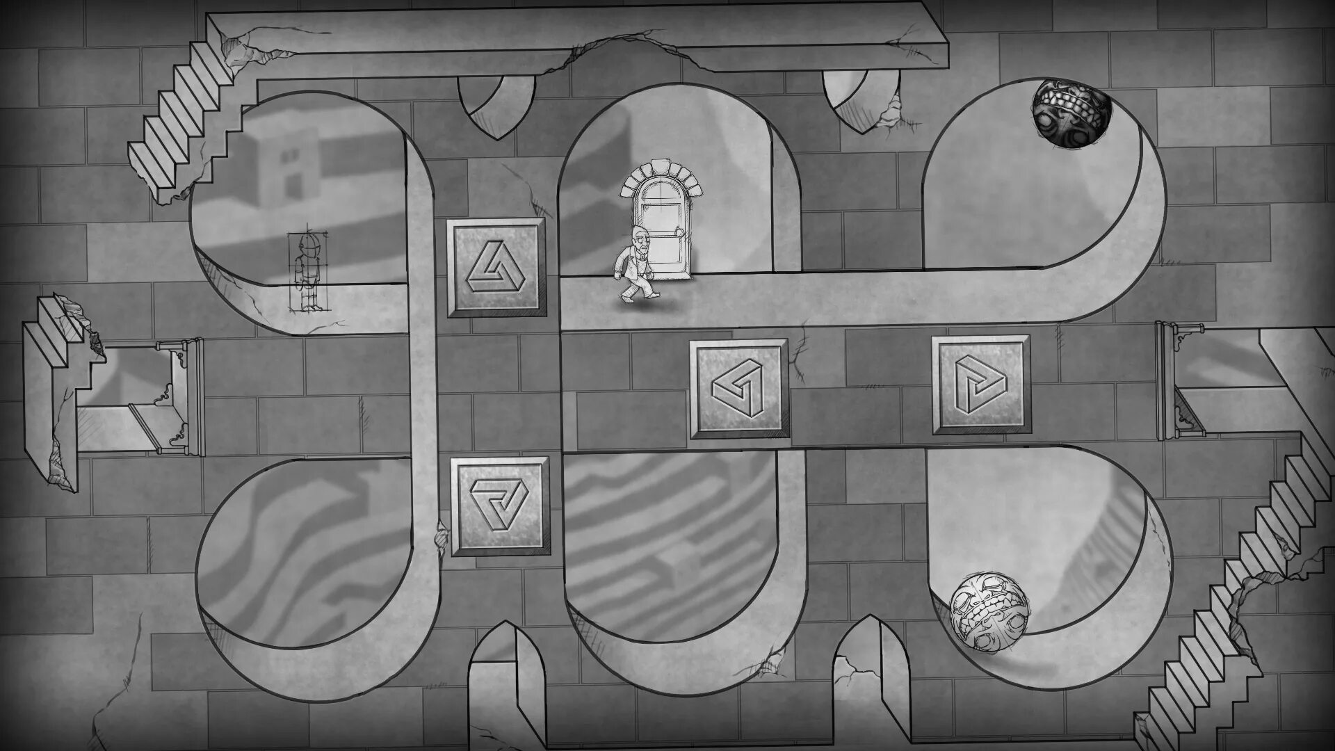 Как называется белая игра. The bridge игра. bridges игра головоломка. into the bridge игра. игра головоломка с человечком.