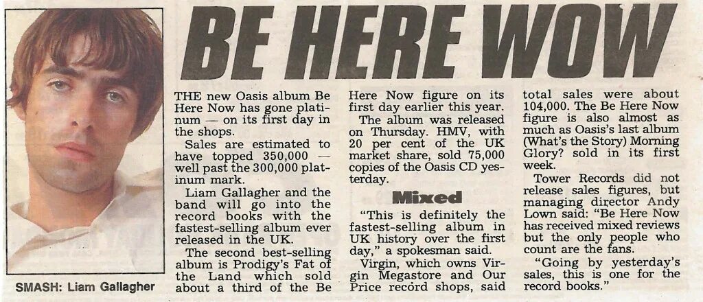 Article about record