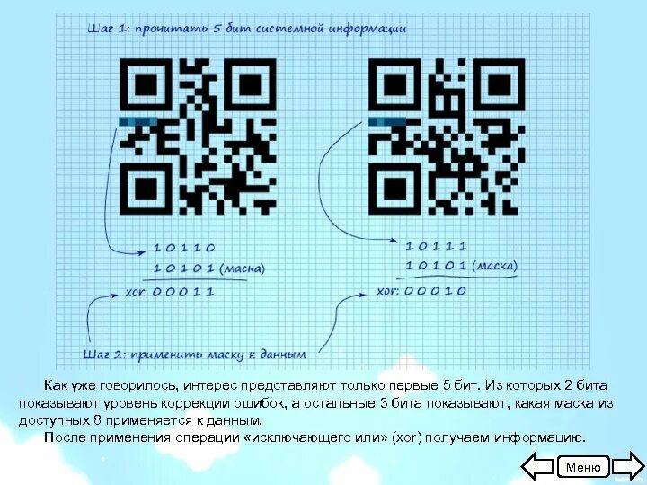 QR код. QR код схема. Уровни коррекции QR кода. Шифрование картинки в QR код.