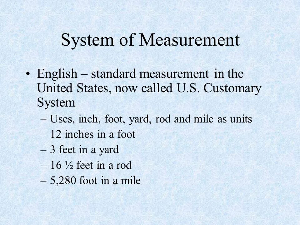 Measurement system. American measurement system. systems of measurement. us measurement system. english system of measurement.