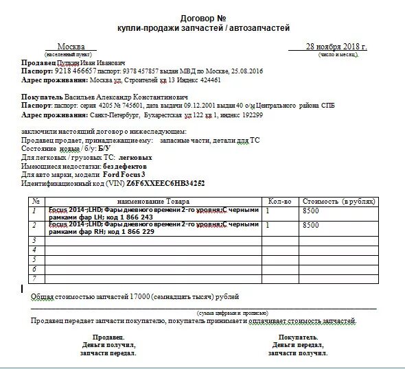 Договор купли продажи запасных частей образец. Договор купли-продажи запчастей б/у образец. Договор купли продажи комплектующих образец. Договор купли-продажи запчастей между физическими лицами образец.