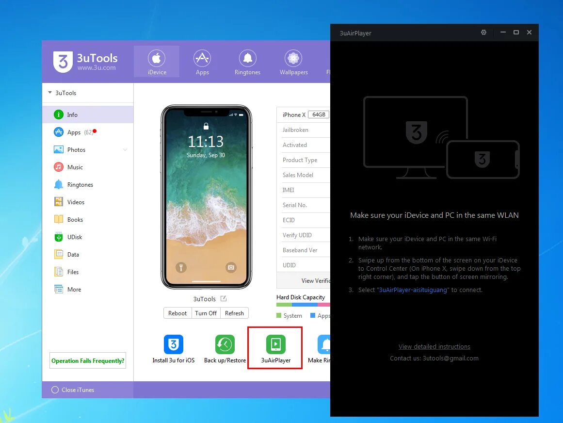 Внутренняя ошибка службы установки 3utools. 3utools скриншот. 3utools для mac. 3uairplayer это. 3utools для андроид.