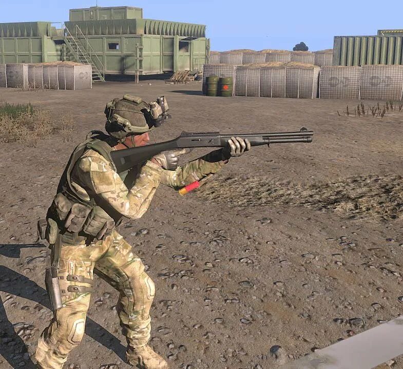 4 спецназовцы. Arma 3 Shotgun. M3 Shotgun.